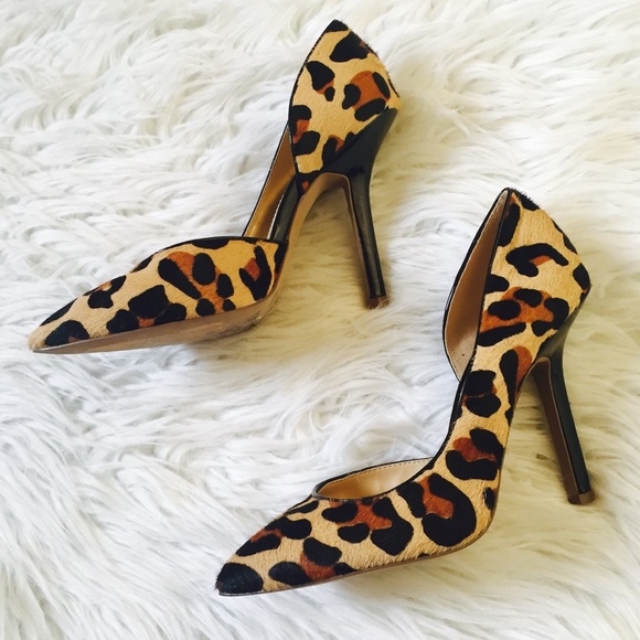 BCBGeneration Shoes | Bcbg Leopard Print Calf Hair Heels Size 7 | Poshmark